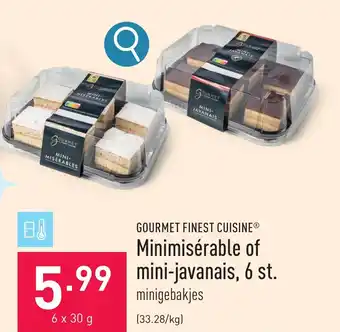 ALDI GOURMET FINEST CUISINE Minimisérable of mini-javanais, 6 st. aanbieding
