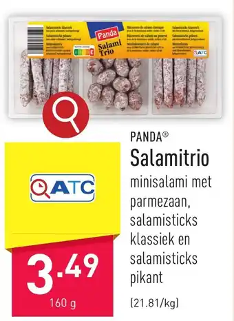 ALDI PANDA Salamitrio 160g aanbieding