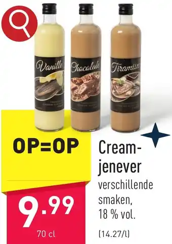 Cream-jenever 70 cl