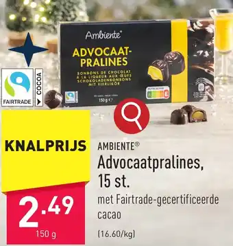 ALDI Ambiente Advocaatpralines 150g aanbieding