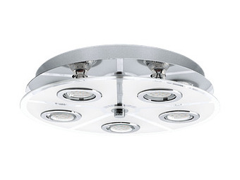 Deba Meubelen Plafondlamp CABO - Chroom/Glas Chroom aanbieding