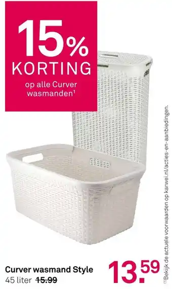Curver wasmand Style 45 liter