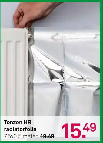 Karwei Tonzon HR radiatorfolie 7.5 x 0.5 meter aanbieding
