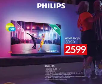 Selexion PHILIPS 4K UHD OLED+ tv aanbieding