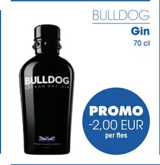 Prik en Tik BULLDOG Gin 70 cl aanbieding