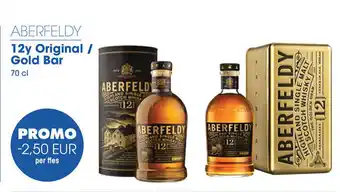 Prik en Tik ABERFELDY 12y Original / Gold Bar 70 cl aanbieding