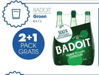 Prik en Tik BADOIT Groen 6 x 1L aanbieding