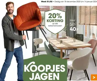 Kwantum Eetkamerstoelen aanbieding