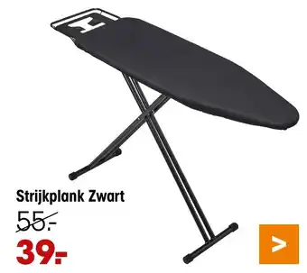 Kwantum Strijkplank Zwart aanbieding