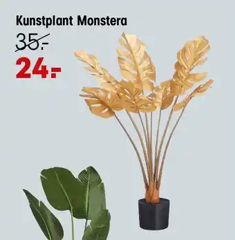 Kwantum Kunstplant Monstera aanbieding