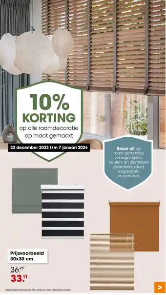 Kwantum Raamdecoratie op maat gemaakt aanbieding