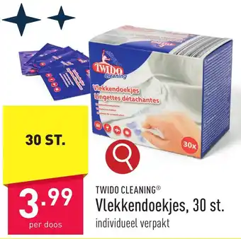 ALDI TWIDO CLEANING Vlekkendoekjes, 30 st. aanbieding