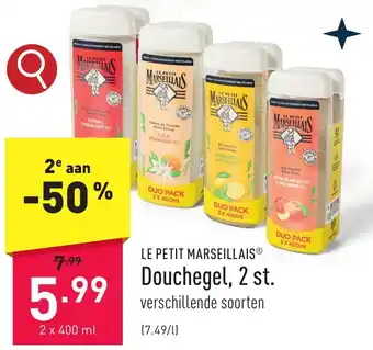ALDI LE PETIT MARSEILLAIS Douchegel, 2 st. aanbieding