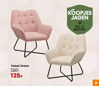 Kwantum Fauteuil Terenzo aanbieding