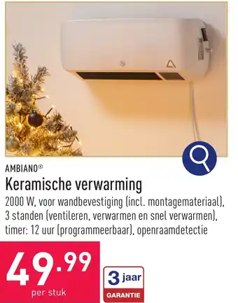 ALDI AMBIANO Keramische verwarming aanbieding