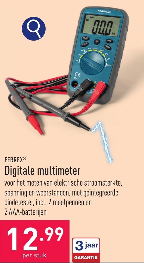 FERREX Digitale multimeter promotie bij ALDI