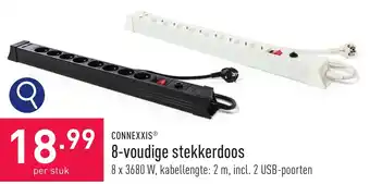 ALDI CONNEXXIS 8-voudige stekkerdoos aanbieding
