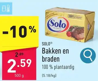 ALDI SOLO Bakken en braden 500g aanbieding