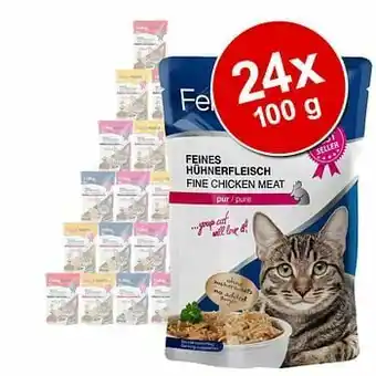Zooplus 24x100g Feline Maaltijdzakjes Kip Puur Porta 21 Kattenvoer aanbieding