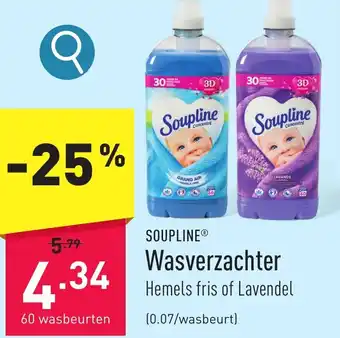 ALDI SOUPLINE Wasverzachter aanbieding