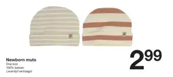 Zeeman Newborn muts aanbieding