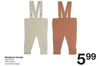 Zeeman Newborn broek aanbieding