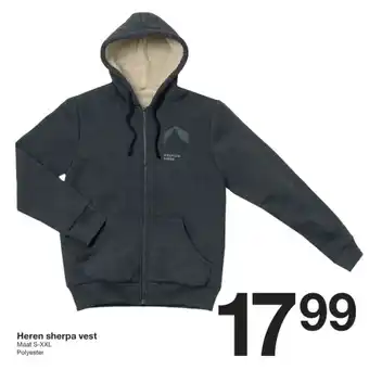 Zeeman Heren sherpa vest aanbieding