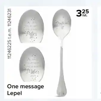 Euroshop One message lepel aanbieding