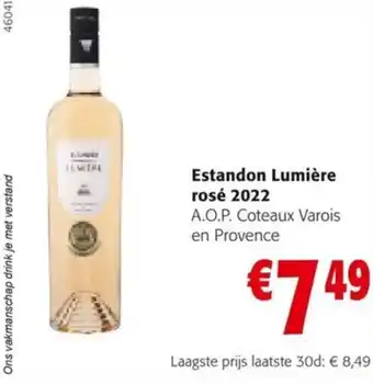 Estandon Lumière rosé 2022
