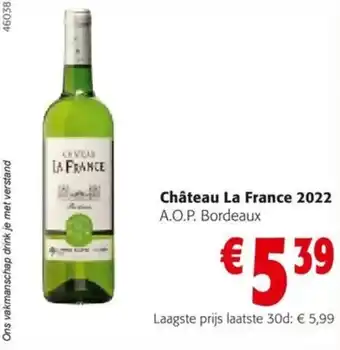 Colruyt Château La France 2022 aanbieding