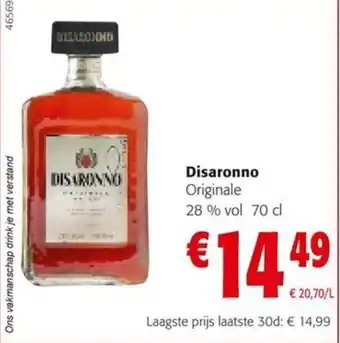 Colruyt Disaronno 70 cl aanbieding