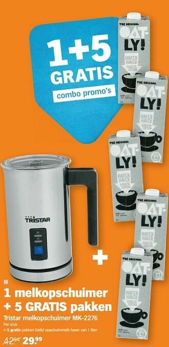 Albert Heijn Tristar melkopschuimer mk-2276 aanbieding