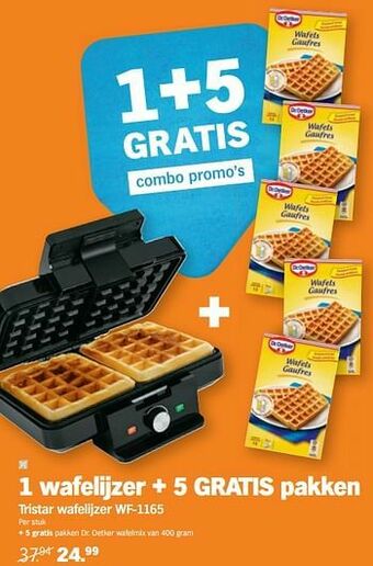 Albert Heijn Tristar wafelijzer wf-1165 aanbieding