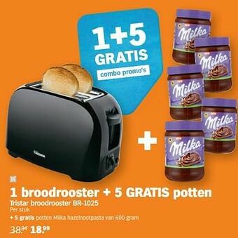 Albert Heijn Tristar broodrooster br-1025 aanbieding