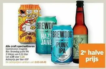 Craft speciaalbieren brewdog punk ipa