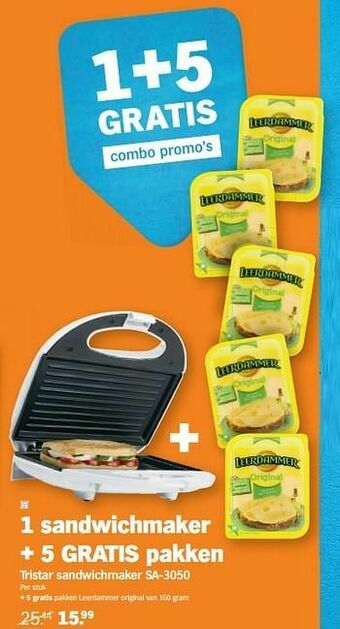 Albert Heijn Tristar sandwichmaker sa-3050 aanbieding