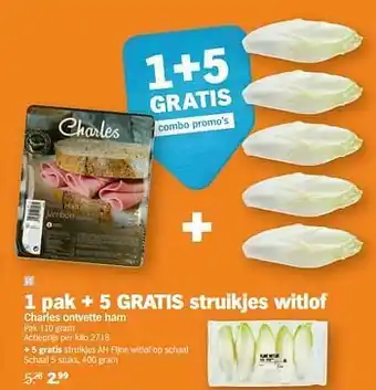 Albert Heijn Charles ontvette ham aanbieding