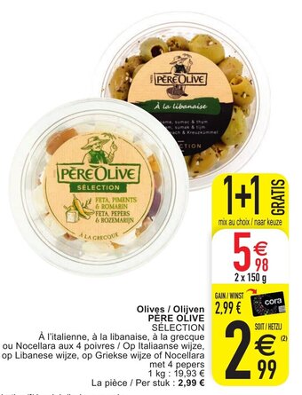Cora Olives olijven pére olive aanbieding