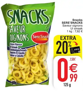 Cora Snacks sere'snacks aanbieding