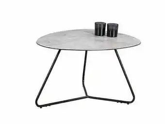 Deba Meubelen Salontafel klein ORLANDO - Keramische look Grijs aanbieding