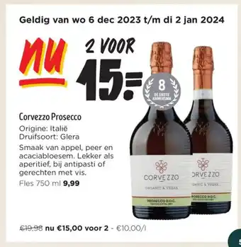 Jumbo Corvezzo Prosecco Fles 750 ml aanbieding
