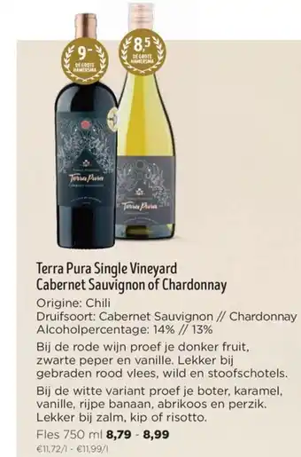 Jumbo Terra Pura Single Vineyard Cabernet Sauvignon of Chardonnay Fles 750 ml aanbieding