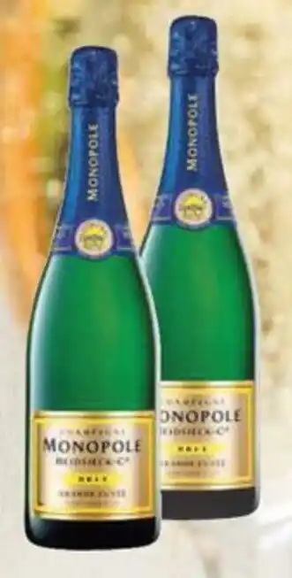 Jumbo Heidsieck Monopole Grande Cuvee Champagne Fles 750 ml aanbieding