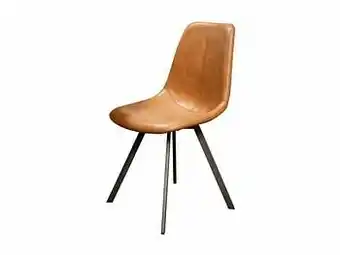 Deba Meubelen Eetkamerstoel ZIGZAG - Cowhide bruin Bruin aanbieding