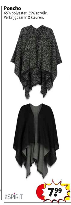 Kruidvat Poncho aanbieding