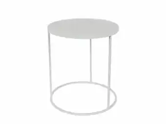 Deba Meubelen Bijzettafel GLAZED - White Wit aanbieding