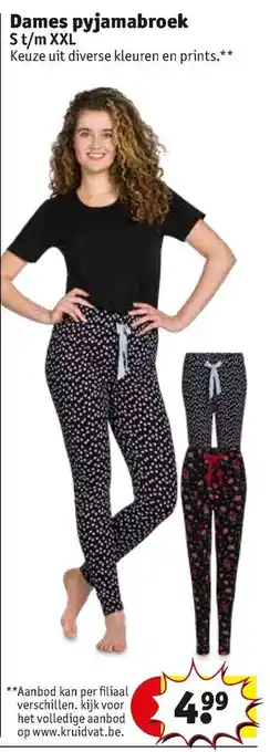 Kruidvat Dames pyjamabroek aanbieding