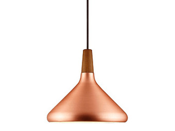 Deba Meubelen Hanglamp FLOAT - Walnoot/Geborsteld Koper Koper aanbieding