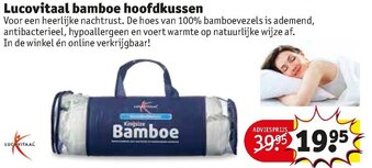 Kruidvat Lucovitaal bamboe hoofdkussen aanbieding