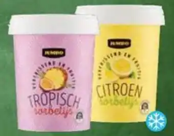 Jumbo Jumbo sorbet citroen of ananas passievrucht 500 ml aanbieding